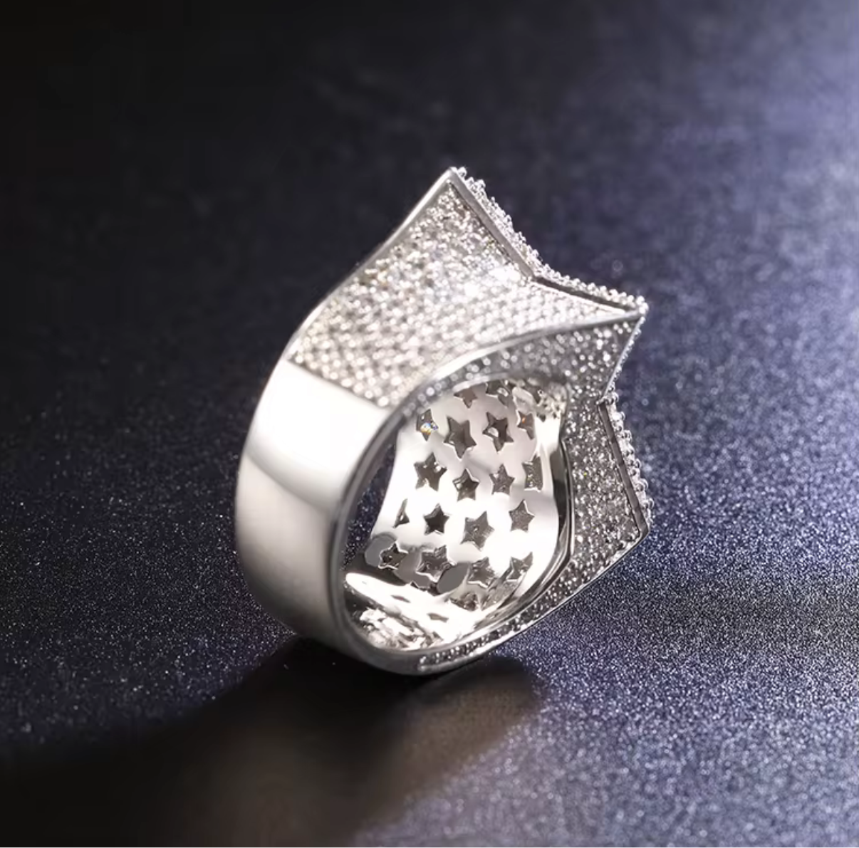 Moissanite Star ring