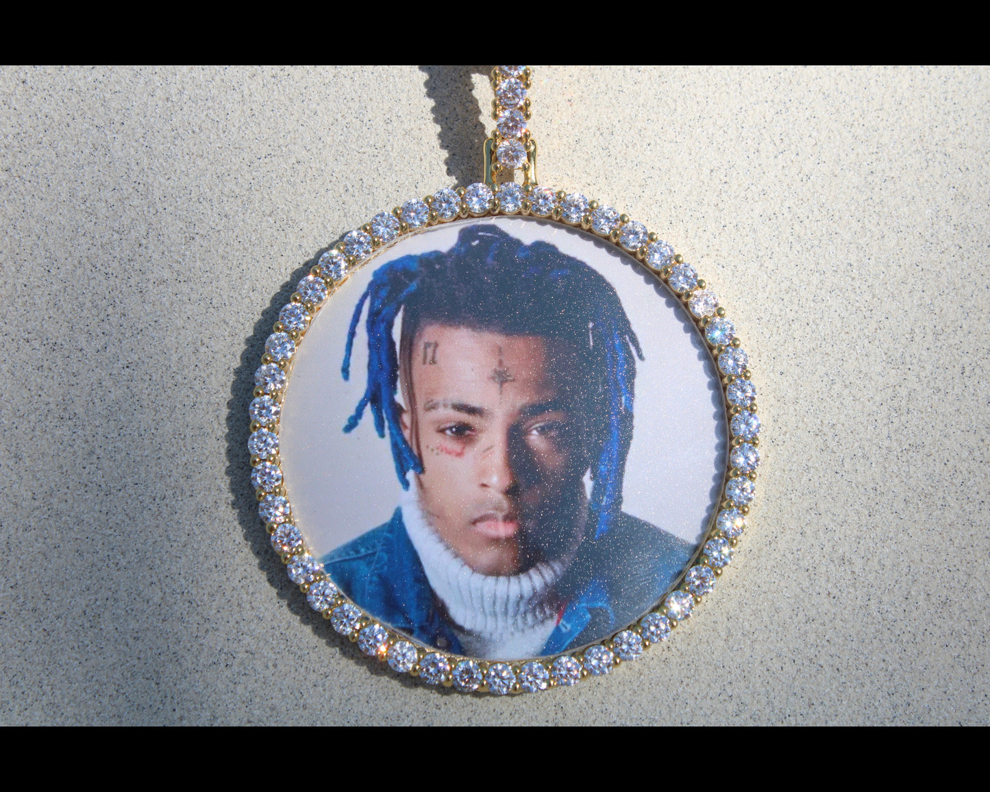 Cuban link photo pendants 8-12mm