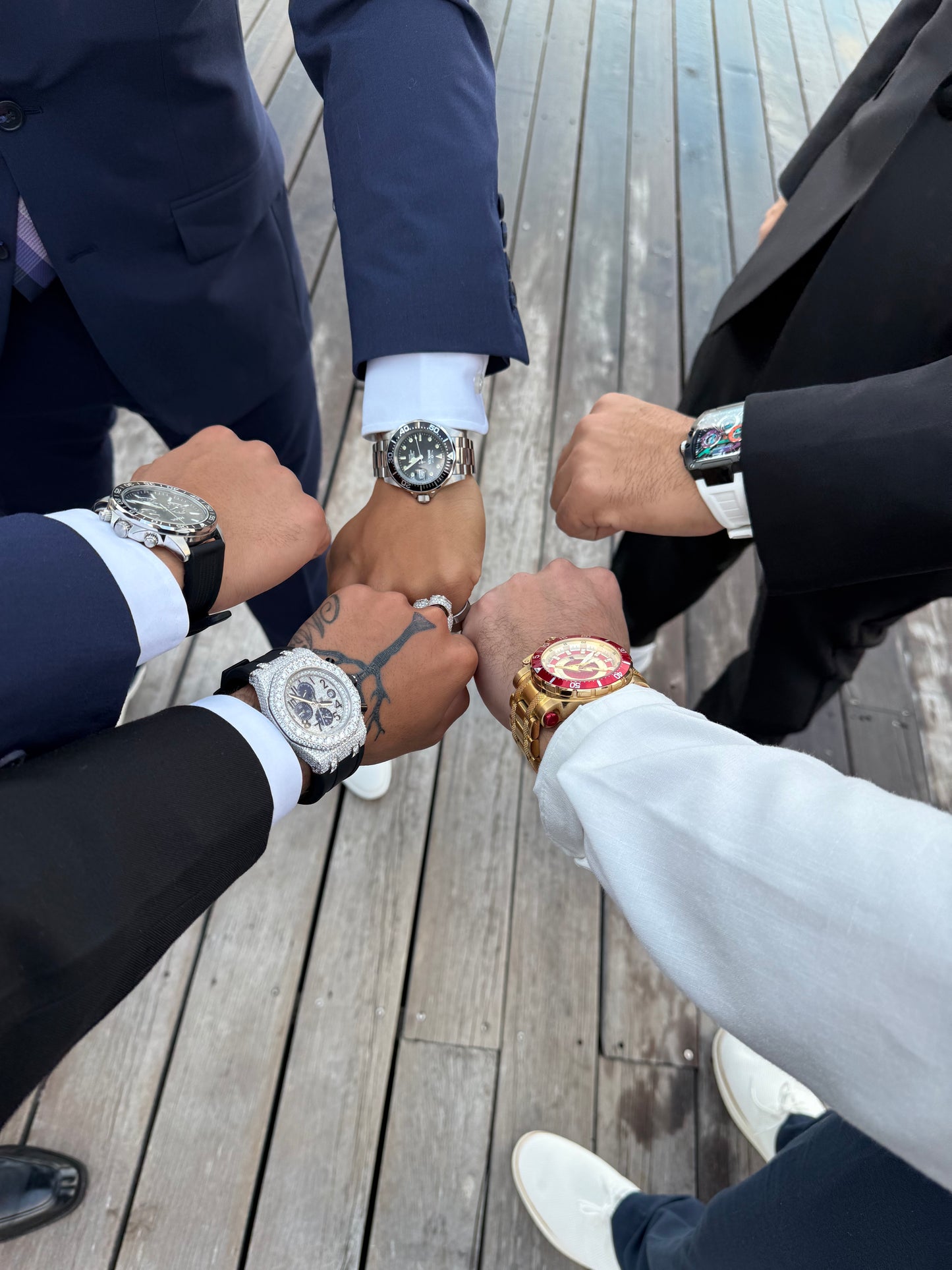 VVS Moissanite rubber banded watch