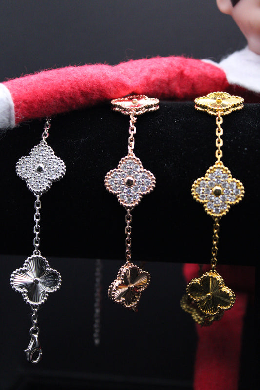 Moissanite Clover bracelet