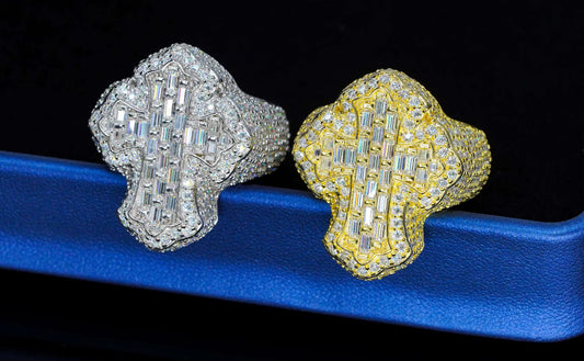 Moissanite Cross ring