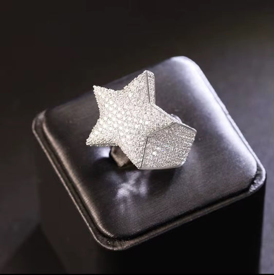 Moissanite Star ring