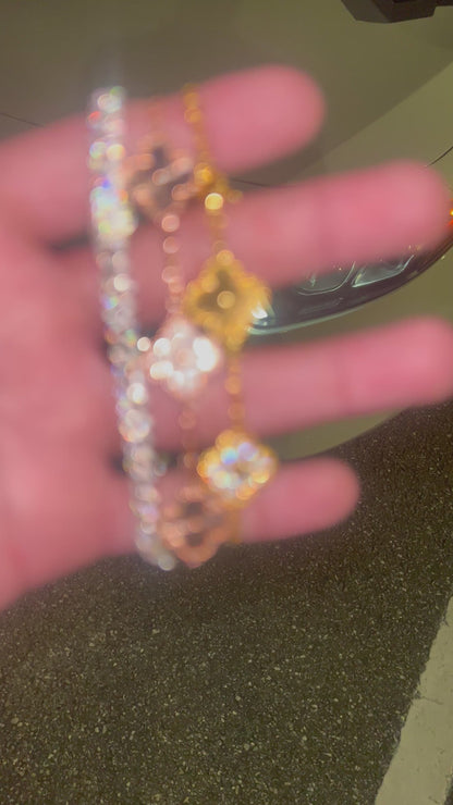 Moissanite Clover bracelet
